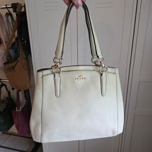 Coach minetta cream handbag